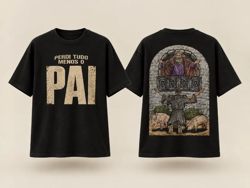Camiseta Eu Perdi Tudo Menos o Pai — foto 3