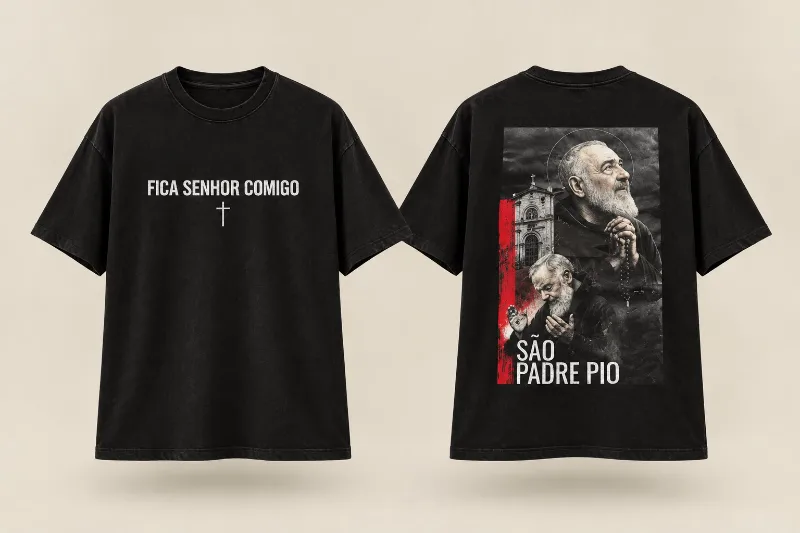 Camiseta São Padre Pio — foto 1